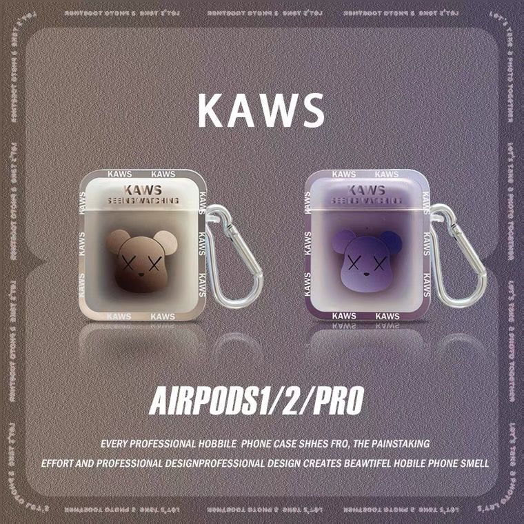原创潮牌暴力熊适用AirPods1/2代耳机套Pro3代硅胶耳机套软壳