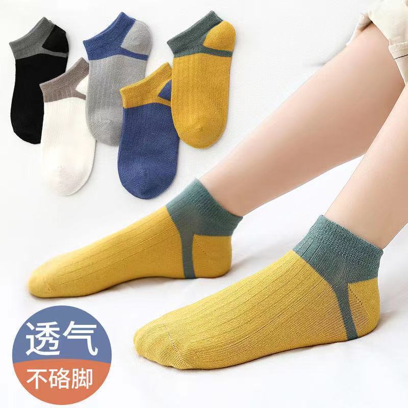 75625-儿童袜子男童女童纯棉春秋款吸汗透气宝宝中大童网眼薄款棉袜秋冬-详情图