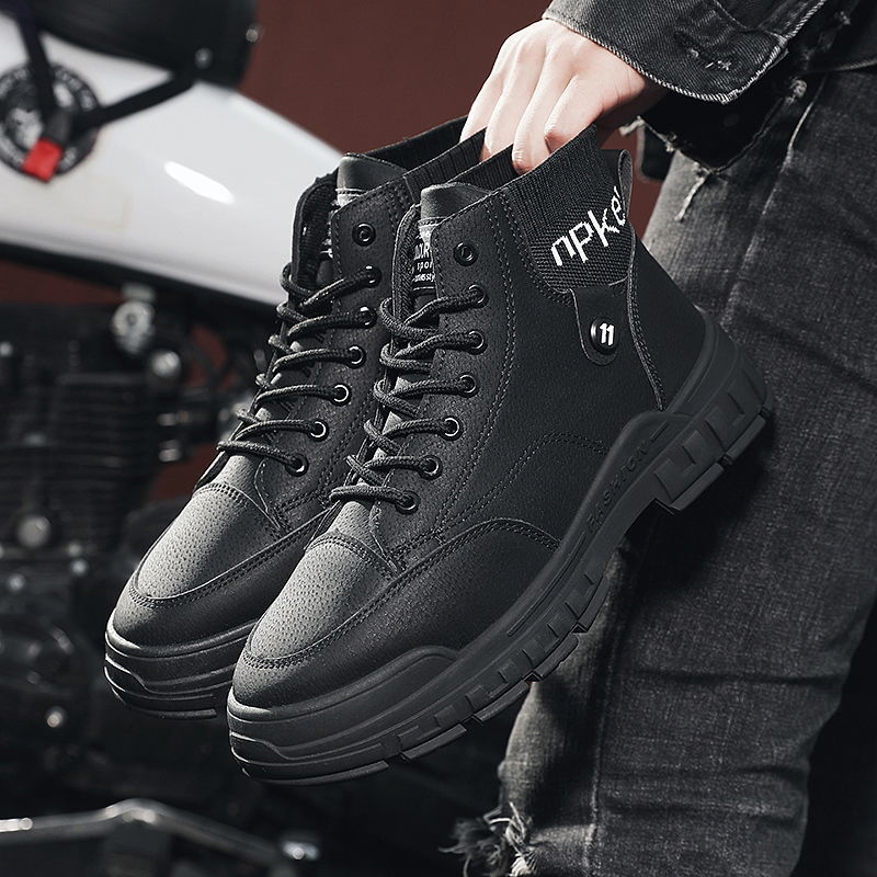 High-top men's shoes 2022 new tooling British style mid-top trendy shoes all-match Korean version trendy brand autumn Martin boots men