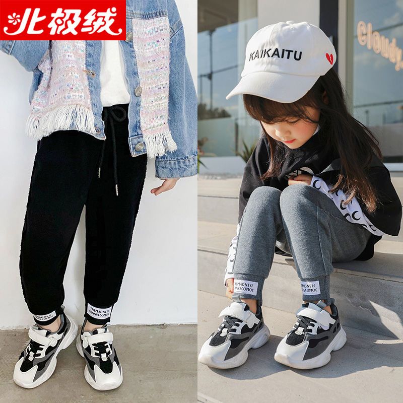 75892-女童运动裤儿童休闲裤韩版潮流新款秋冬季洋气男童高腰百搭束脚裤-详情图