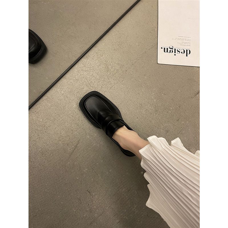 小皮鞋女2021年秋季新款日系jk鞋百搭英倫風方頭單鞋防滑樂福鞋子