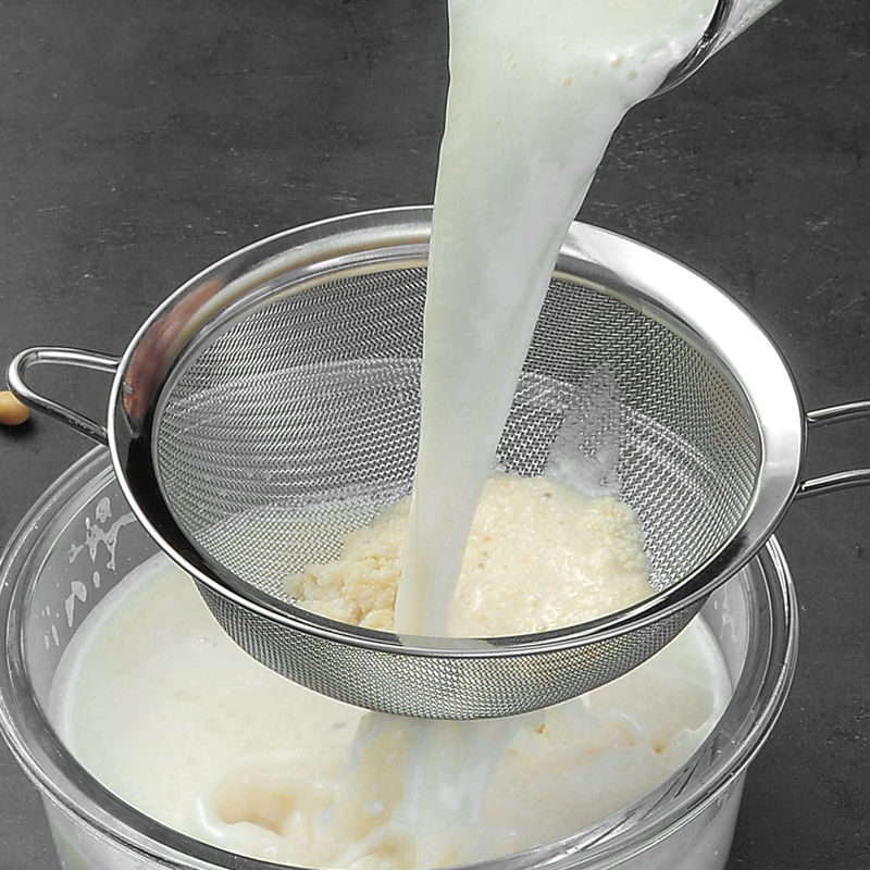 304不锈钢漏勺豆浆过滤网果汁芝麻筛家用厨房捞面捞勺超细面粉筛