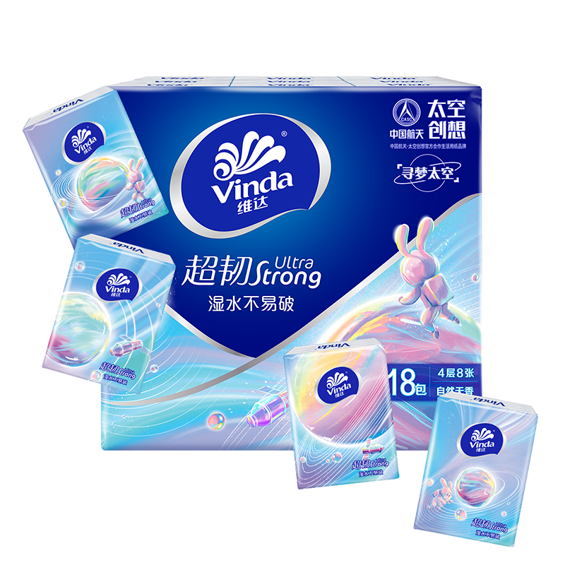 105898-维达超韧x中国航天手帕纸4层36/72包小包便携纸巾餐巾纸卫生纸-详情图
