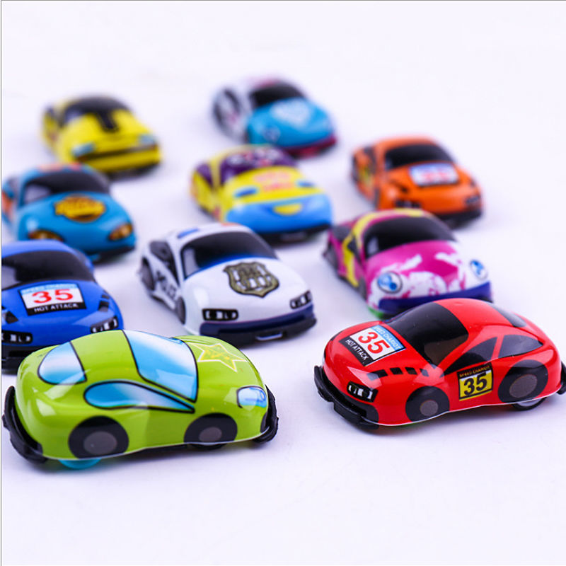 儿童玩具小汽车男孩迷你塑料幼儿园奖品玩具车宝宝创意个性回力