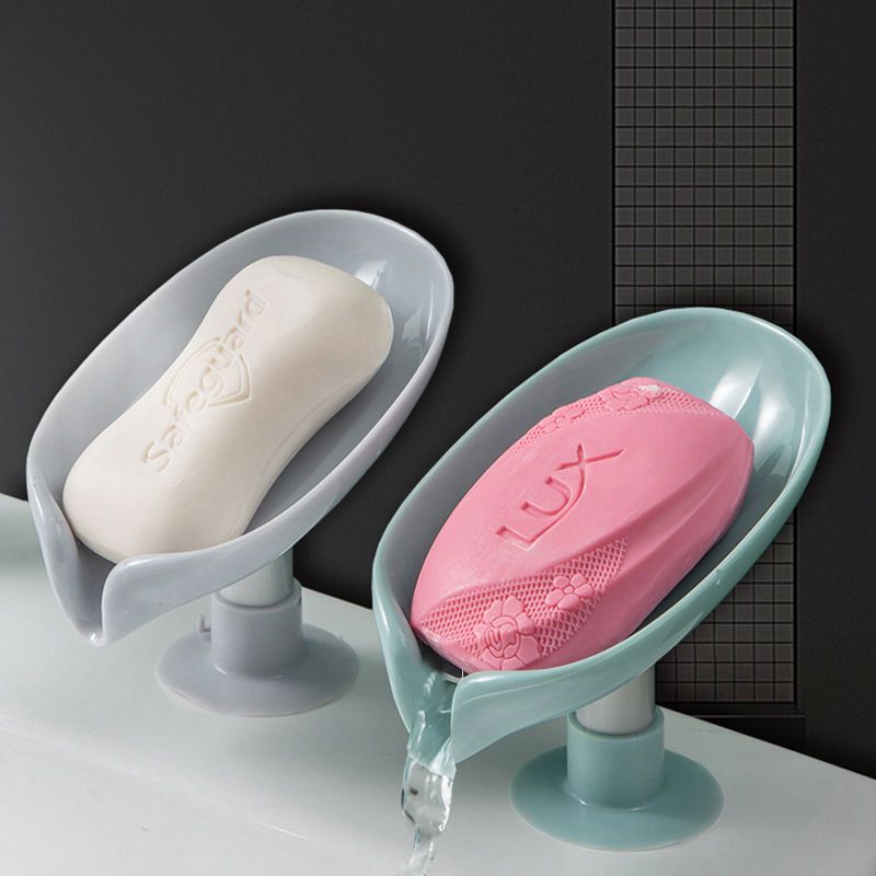 Soap box soap rack suction cup wall-mounted no punching creative drain rack does not accumulate water household storage artifact