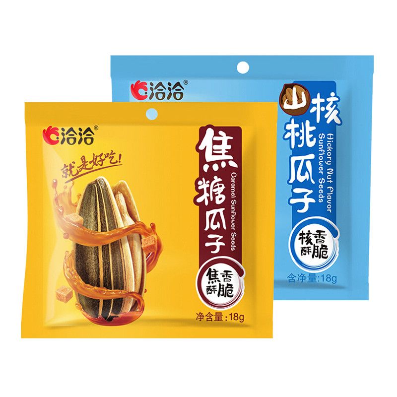 88824-洽洽瓜子小规格混合10袋(香瓜子、皇葵、山核桃、焦糖、西瓜子)-详情图