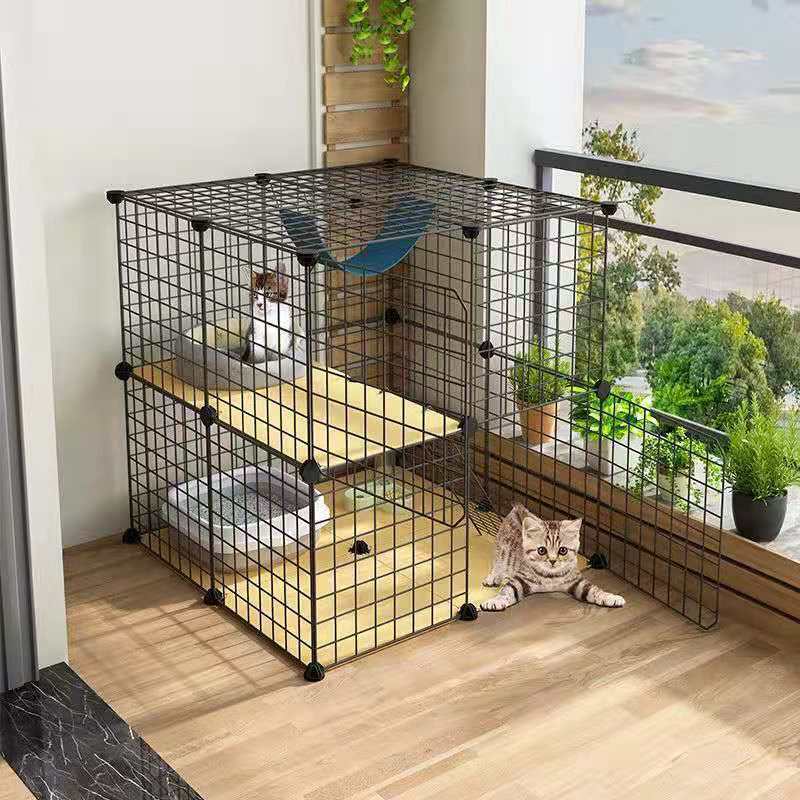 猫笼猫别墅笼子家用室内猫舍带厕所超大自由空间小型猫咪猫窝