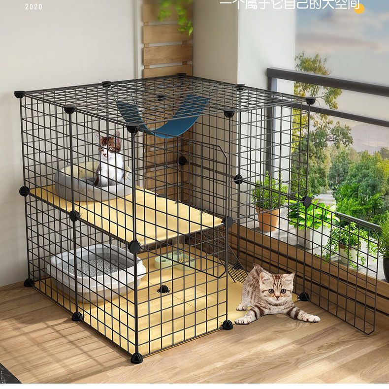 猫笼猫别墅笼子家用室内猫舍带厕所超大自由空间小型猫咪猫窝