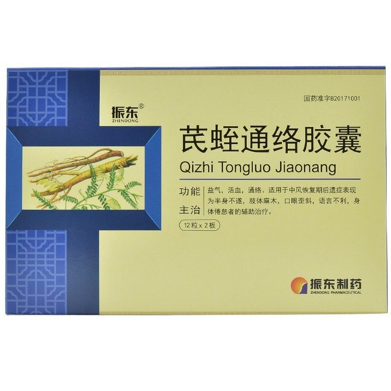 振东(医药) 芪蛭通络胶囊 0.5g*12粒*2板/盒 益气活血通络