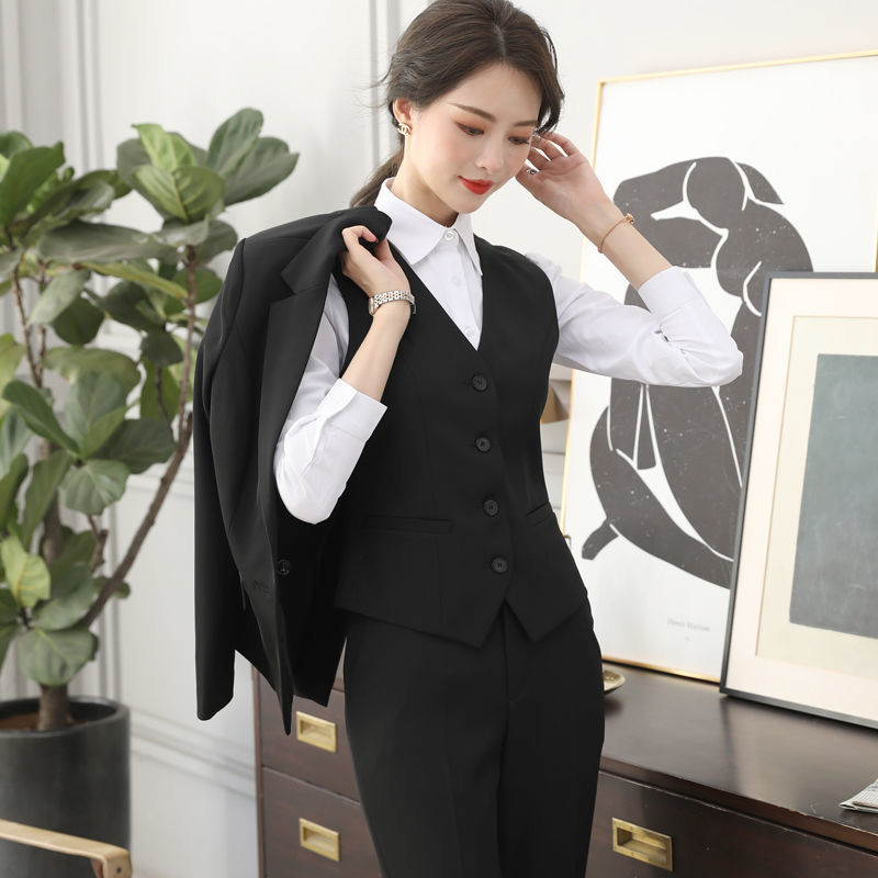 西装套装女秋冬工作服职业装女士西服上班气质正装大学生面试正装