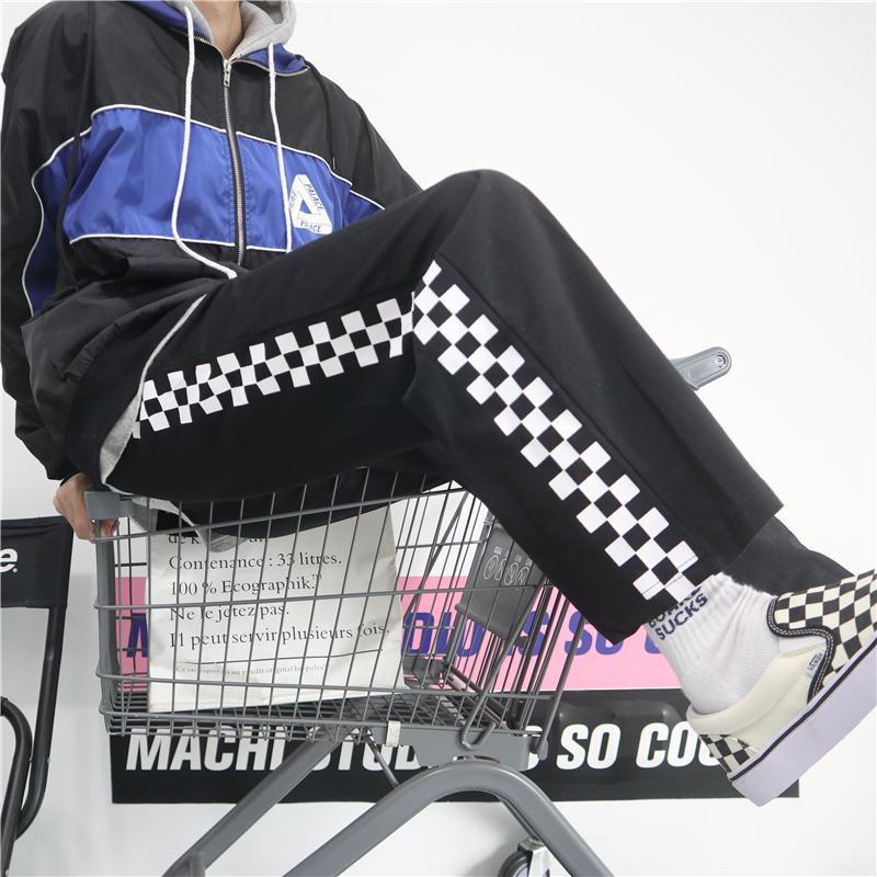 High Street Oversize Sports Long Pants Spring and Autumn Boys' Straight Sweatpants Trend Versatile Casual Pants for Men and Women