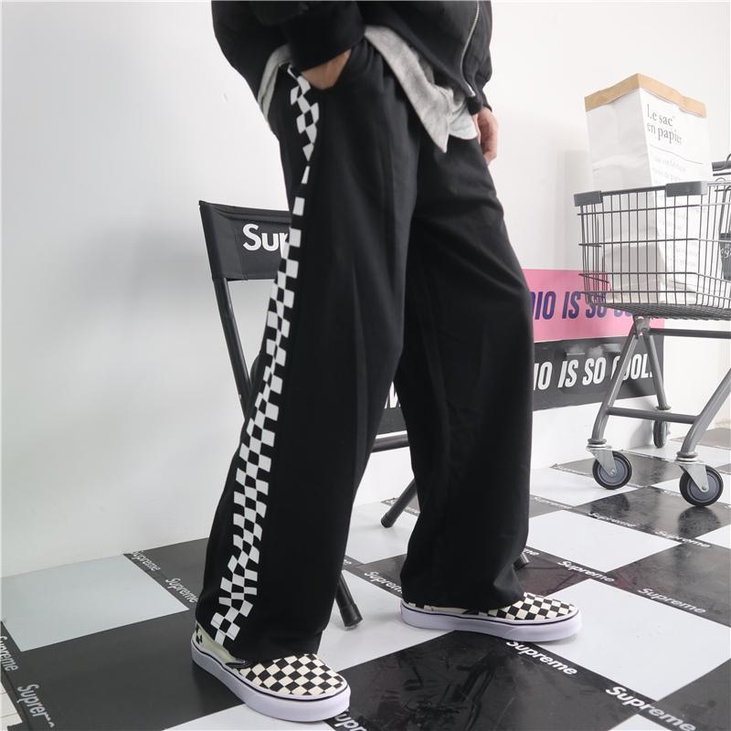 High Street Oversize Sports Long Pants Spring and Autumn Boys' Straight Sweatpants Trend Versatile Casual Pants for Men and Women