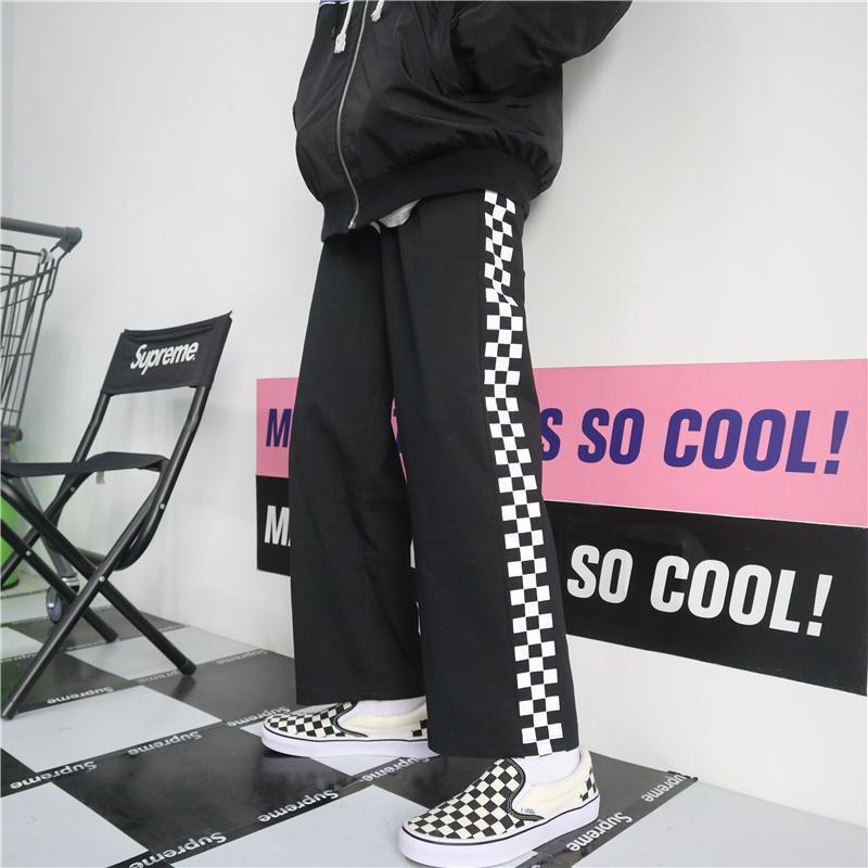 High Street Oversize Sports Long Pants Spring and Autumn Boys' Straight Sweatpants Trend Versatile Casual Pants for Men and Women