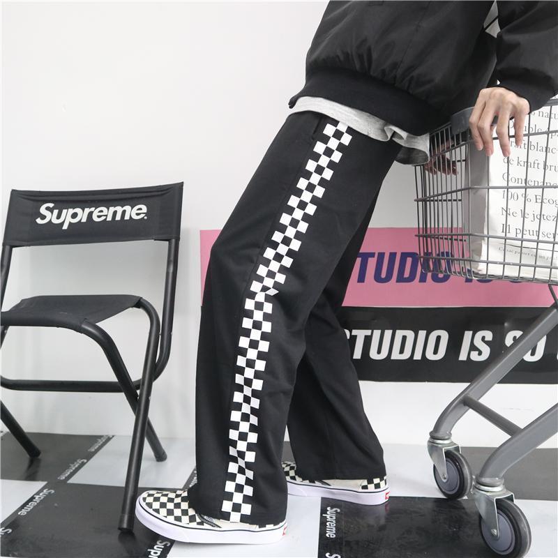 High Street Oversize Sports Long Pants Spring and Autumn Boys' Straight Sweatpants Trend Versatile Casual Pants for Men and Women