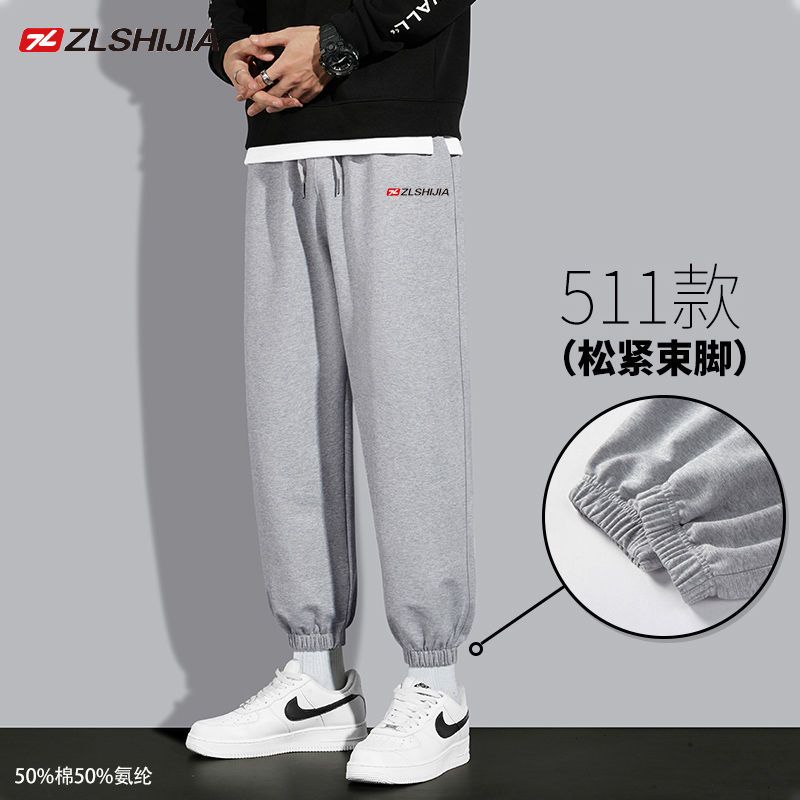 88839-战狼世家2021新款秋冬季运动男宽松韩版潮流百搭卫裤男休闲长裤-详情图