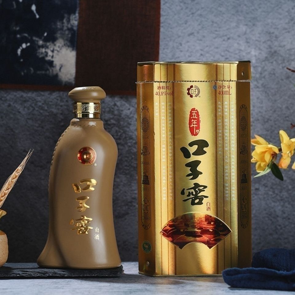 口子窖白酒五年陈400ml*6瓶整箱安徽名酒包邮保正品40.8度新包装