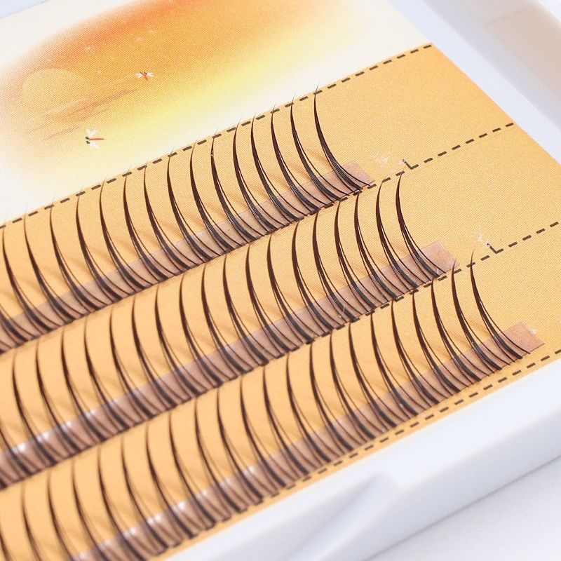 新手自嫁接假睫毛韩国稻草人10根朵毛aa型鱼尾仙子柔软自然 虎窝拼