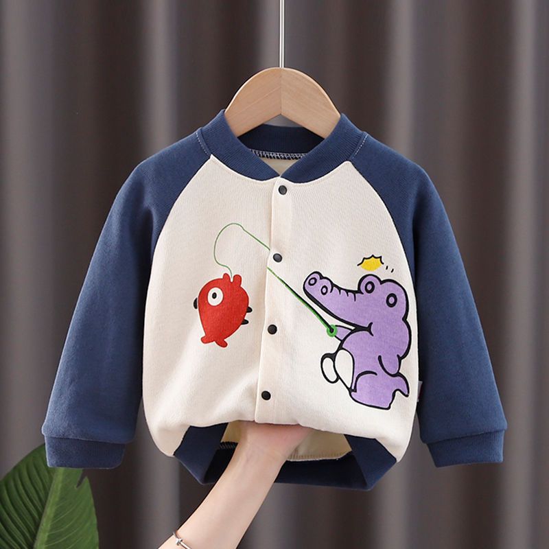 Children's coat baby autumn clothes 2023 new boys and girls clothes children's tops baby coat spring clothes foreign style