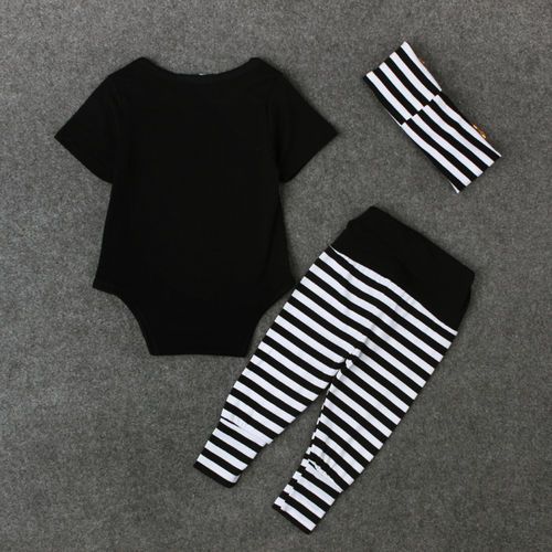 Girls and children's foreign trade European and American summer children's clothing baby crawling clothing English alphabet one-piece romper three-piece set ins