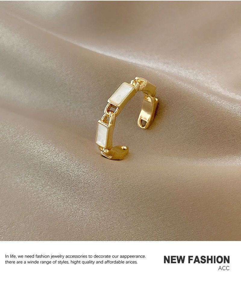 Anello di design minimalista per donna, anello aperto_voghion.com