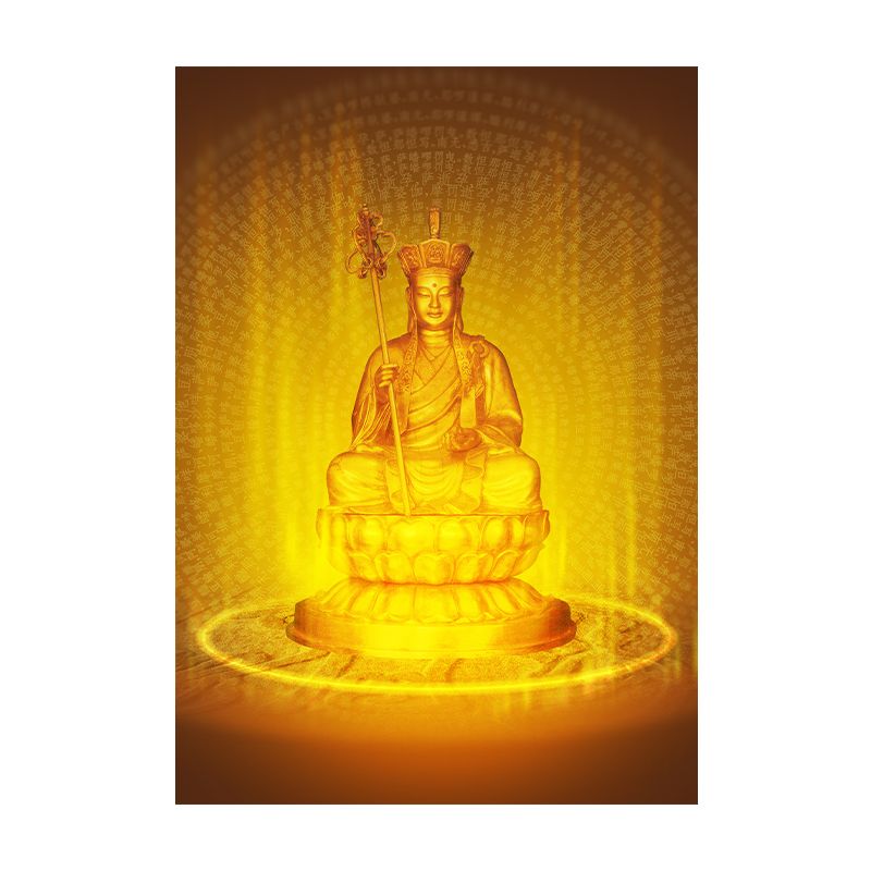 地藏王佛像挂画居家供奉化煞金身地藏王菩萨画像高清防水辟邪透明