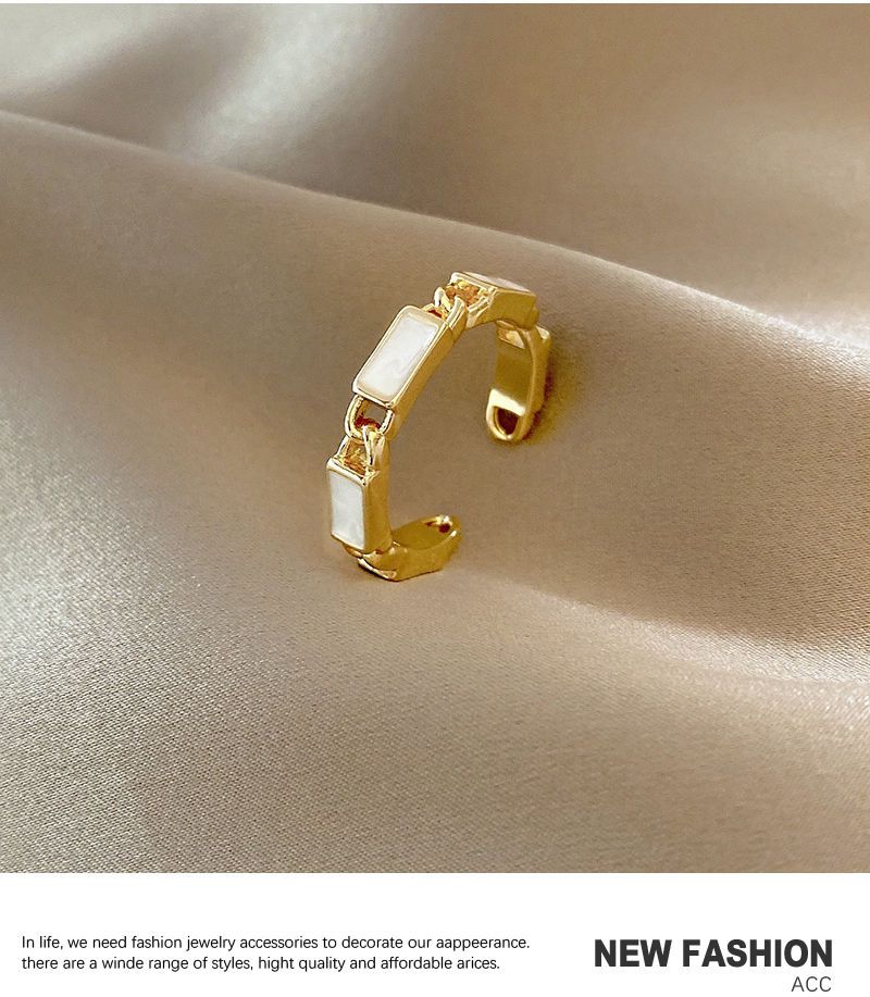 Anello di design minimalista per donna, anello aperto_voghion.com