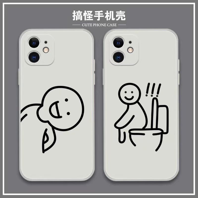 火柴人iphone11/12手机壳x/xs搞笑图片xsmax软胶保护壳苹果13pro