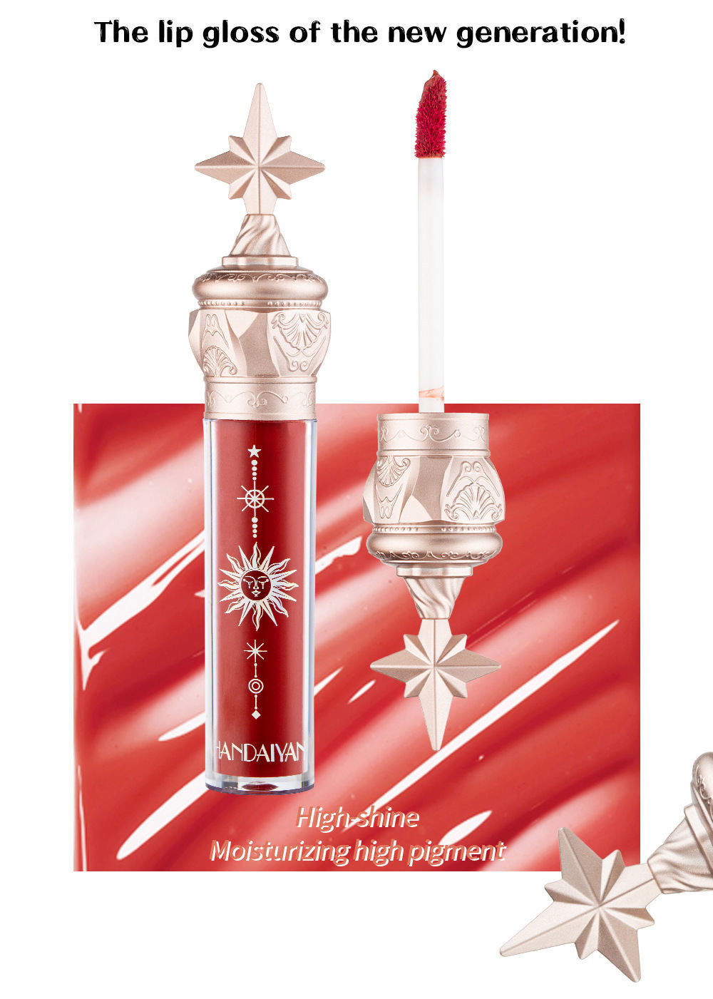 2023 Little Star Stick Water Gloss Mirror Lip Glaze Studente a prezzi accessibili Li Vetro di piccola marca femminile_voghion.com