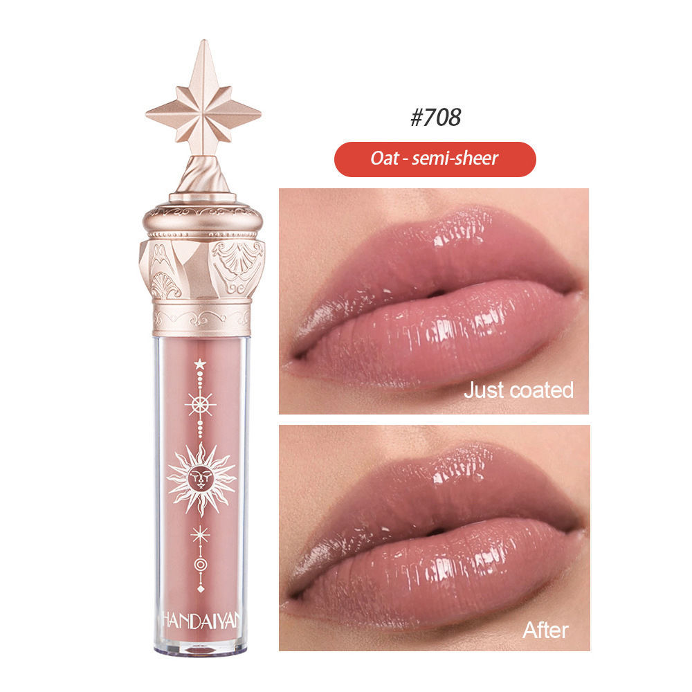 2023 Little Star Stick Water Gloss Mirror Lip Glaze Studente a prezzi accessibili Li Vetro di piccola marca femminile_voghion.com