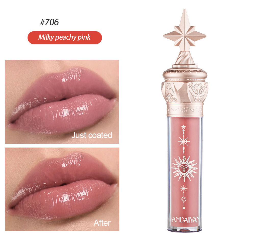 2023 Little Star Stick Water Gloss Mirror Lip Glaze Studente a prezzi accessibili Li Vetro di piccola marca femminile_voghion.com