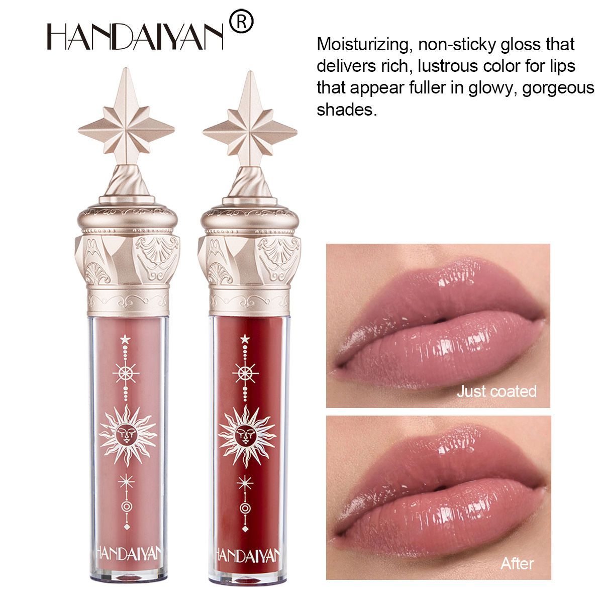 2023 Little Star Stick Water Gloss Mirror Lip Glaze Studente a prezzi accessibili Li Vetro di piccola marca femminile_voghion.com
