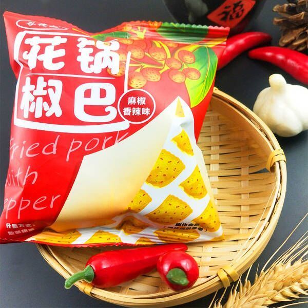 105807-网红花椒锅巴麻辣解馋小吃椒香酥脆膨化食品办公休闲零食整箱批发-详情图