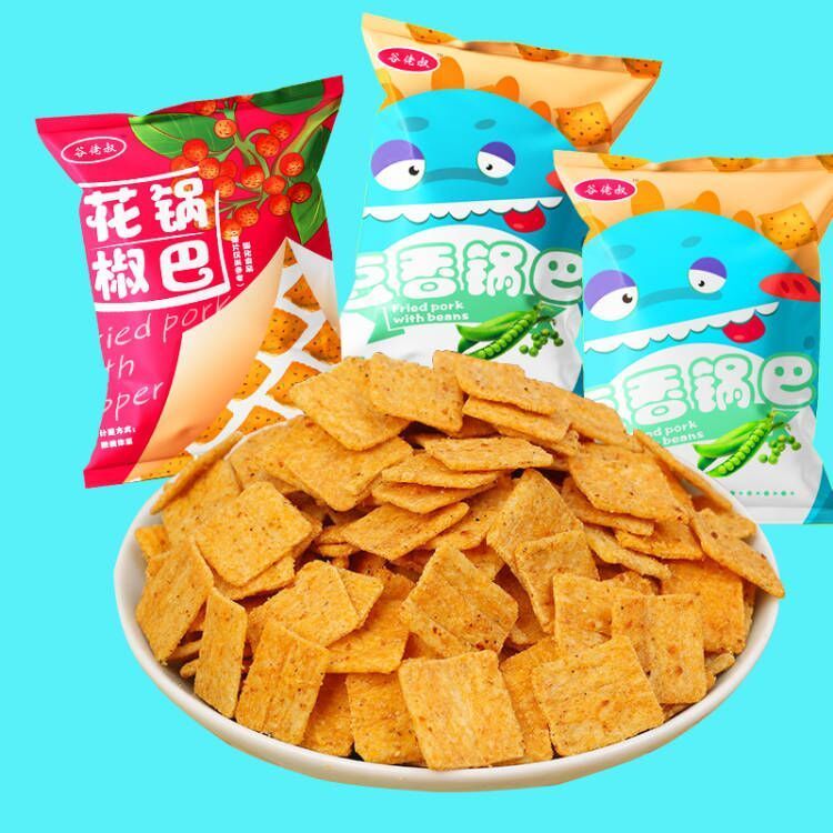 105807-网红花椒锅巴麻辣解馋小吃椒香酥脆膨化食品办公休闲零食整箱批发-详情图