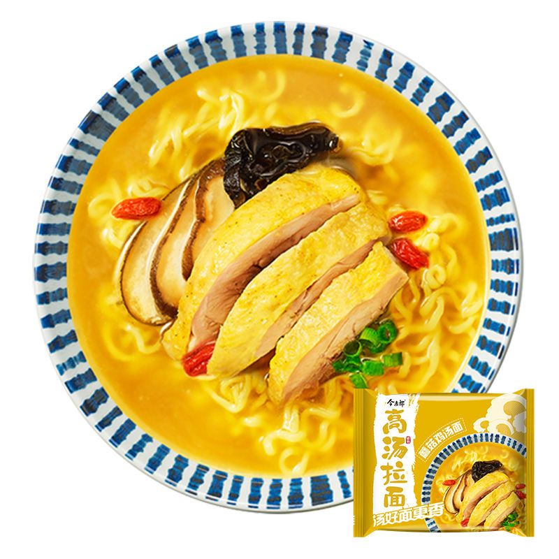 106020-【囤货】今麦郎高汤豚骨蘑菇鸡汤拉面24袋速食宵夜零食泡面方便面-详情图