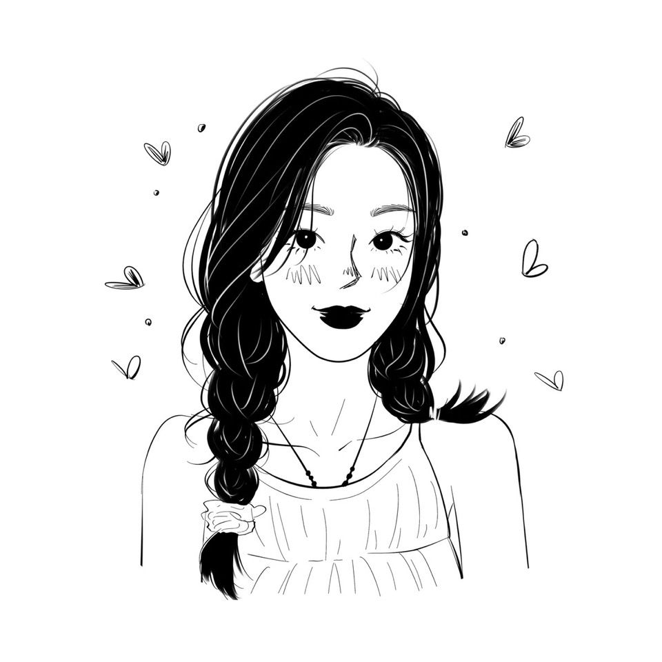 手绘头像定制黑白风格真人转漫画插画diy 设计生日礼物暗黑欧美风