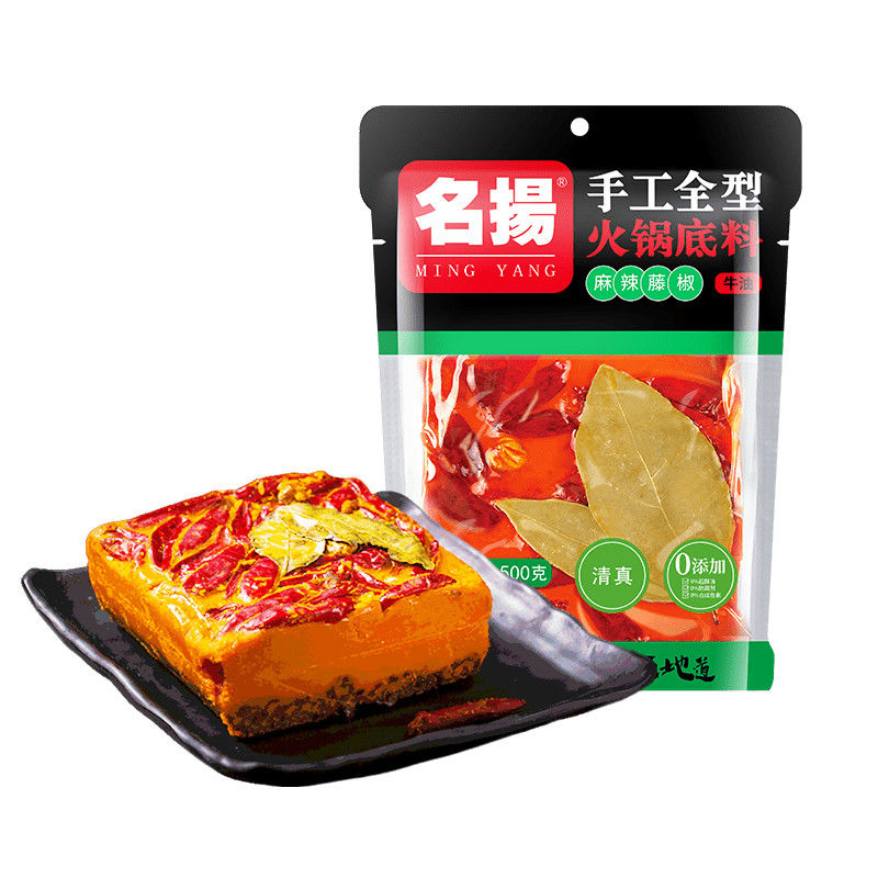 88747-名扬牛油藤椒火锅底料麻辣500g手工全型四川重庆麻辣鱼调料商用-详情图
