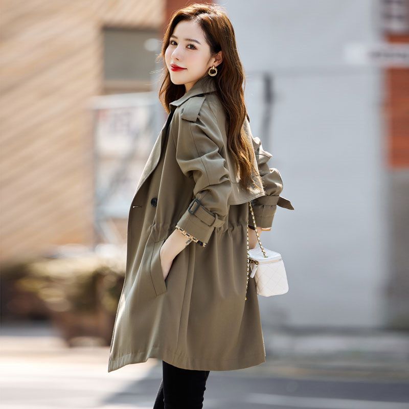 高档短款风衣女小个子2021秋季新款韩版洋气女装春秋女士大衣外套