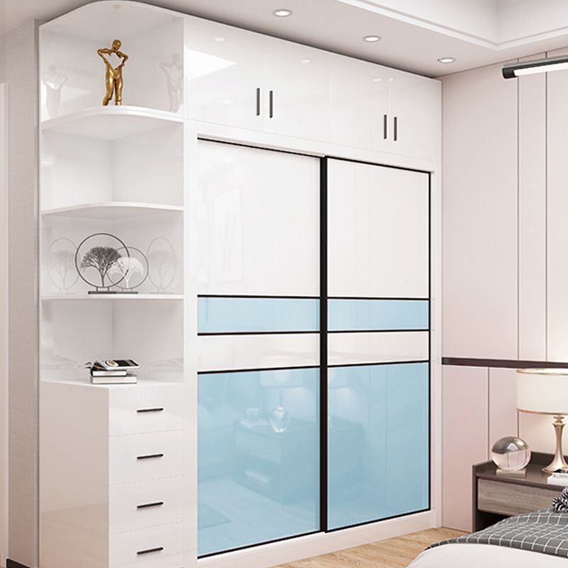 高光烤漆白色衣柜贴纸橱柜桌面家具翻新贴纸光面防水防油壁纸自粘 虎窝拼