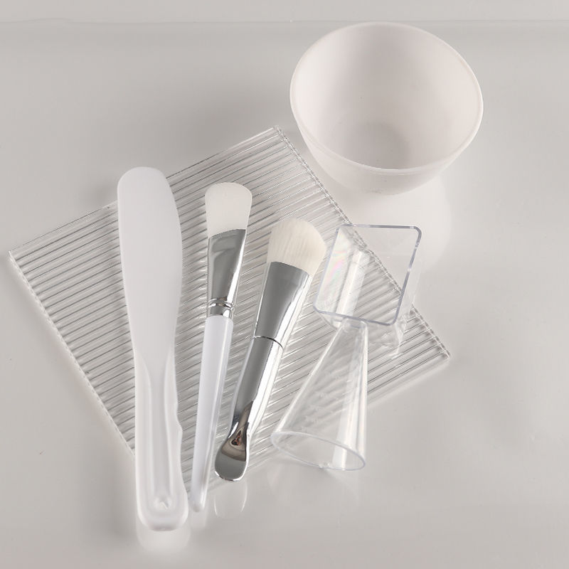 【薇埡推薦】調面膜碗和刷子套裝硅膠軟膜碗三件套美容院專用工具
