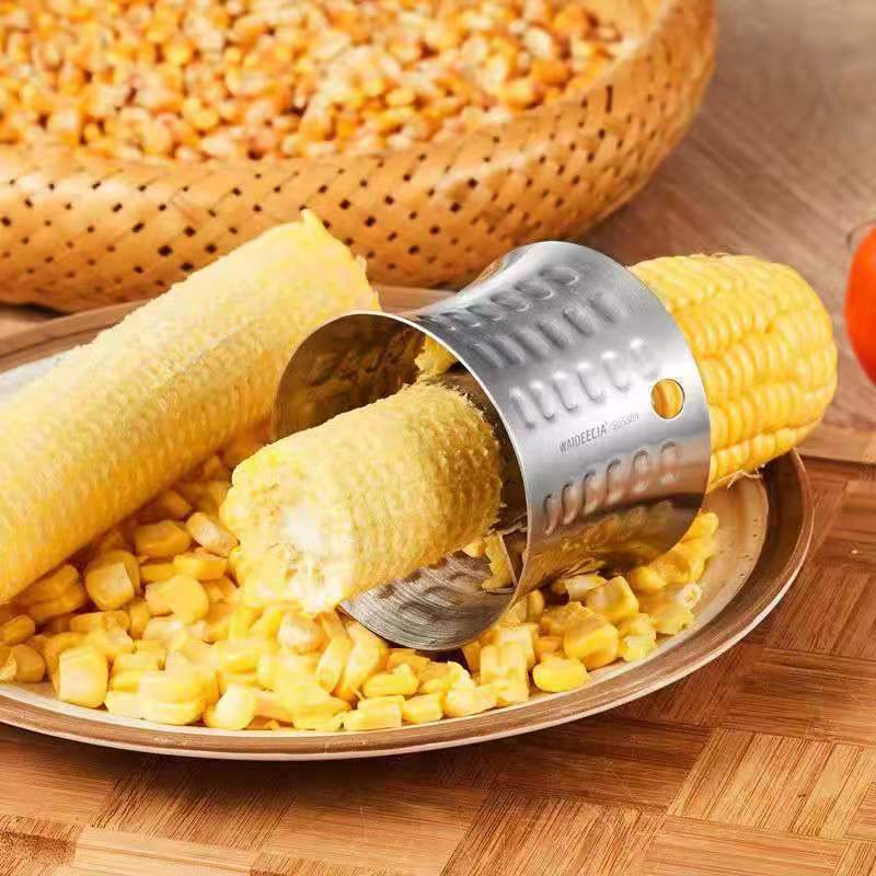 新款农用手动玉米脱粒器家用不锈钢剥玉米器分离器削玉米刀钓鱼