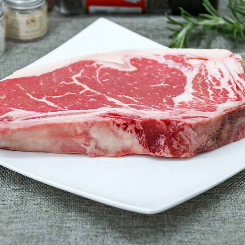88874-原切手工静腌谷饲带骨西冷小战斧牛排套餐1000g/3-4片装牛肉生鲜-详情图