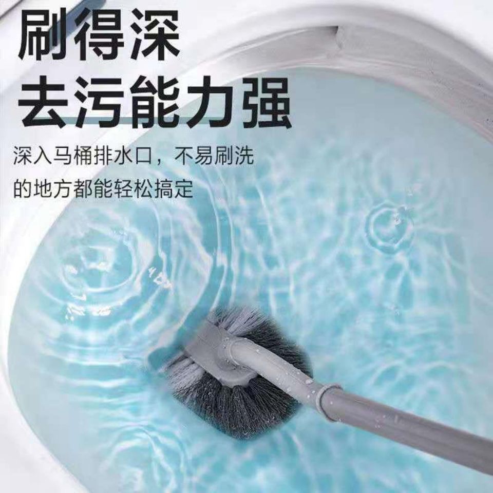 新日式马桶刷子卫生间死角长柄软毛多功能家用挂墙式厕所清洁神器