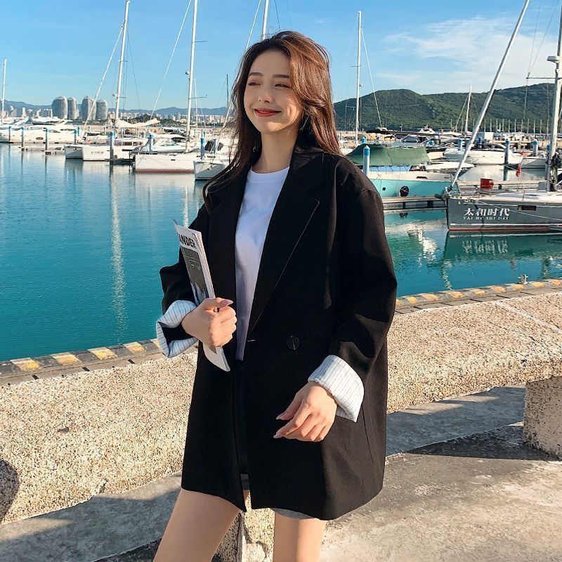 Internet celebrity street suit jacket for women 2021 new spring and autumn Korean style small design niche suit suit trend
