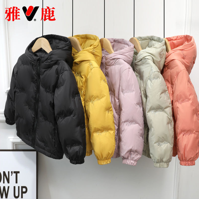 Yalu new children's down jacket thickened boys and girls baby winter clothes short foreign style autumn and winter coat children's clothing