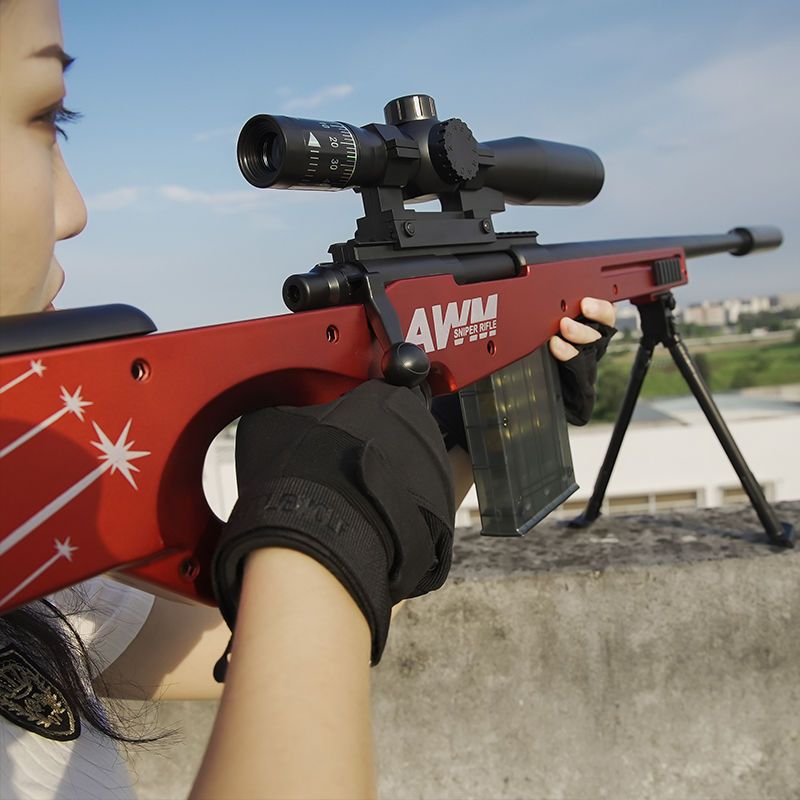超大儿童玩具枪AWM抛壳狙击枪98K软弹枪手动连发吃鸡同款玩具枪