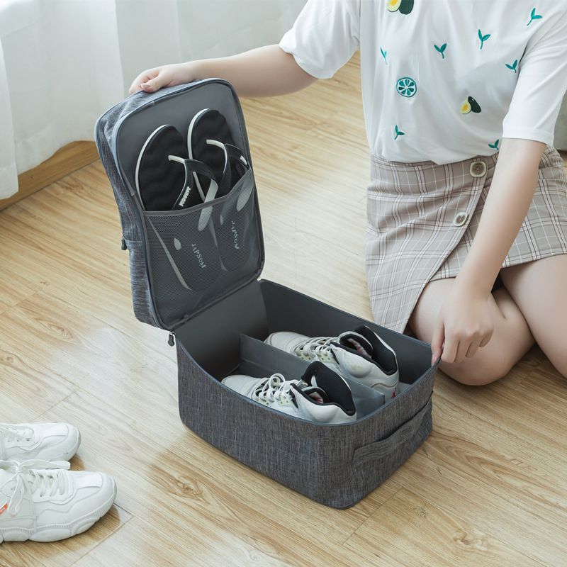 鞋袋装鞋子的收纳袋子家用整理鞋包收纳包旅游防尘袋鞋套旅行神器