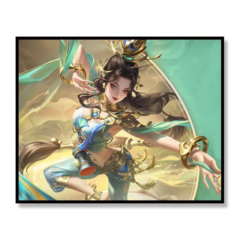 十字绣钻石画新款王者荣耀貂蝉遇见胡旋满绣线绣手工定制diy装饰