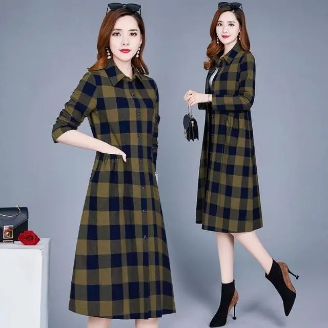 High-end foreign-style windbreaker for women in spring and autumn, new Korean style waist slimming and versatile over-the-knee long-sleeved shirt jacket