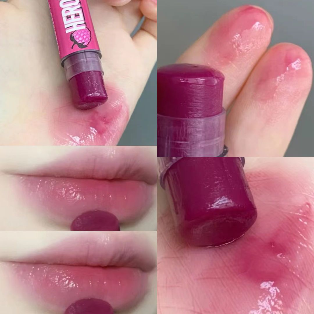 多肉葡萄~懶人偽素顏唇膏凍保濕滋潤補水防乾裂起皮自然顯氣色口