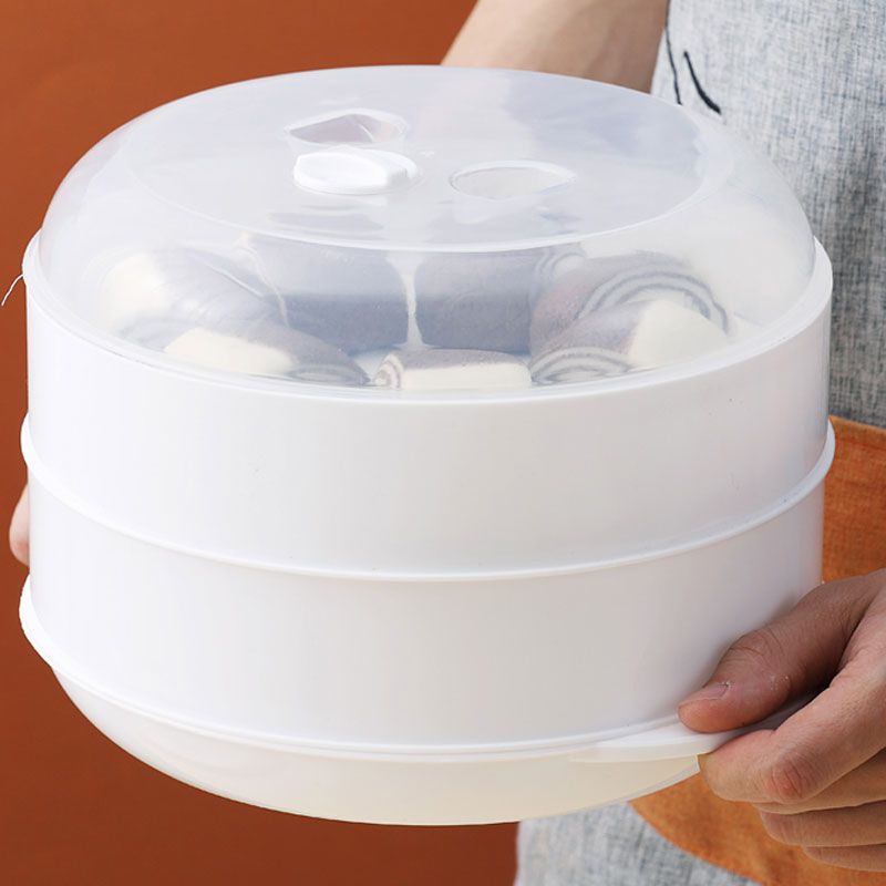 微波炉蒸笼专用器皿加热蒸盒食品家用加厚带盖隔水热包子馒头蒸屉